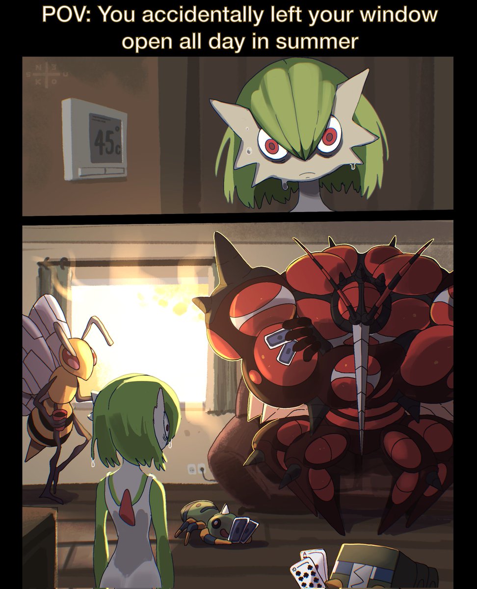 N3kotsu's tweet photo. Creatures are just chilling in my living room... https://t.co/xxmXchMOZY