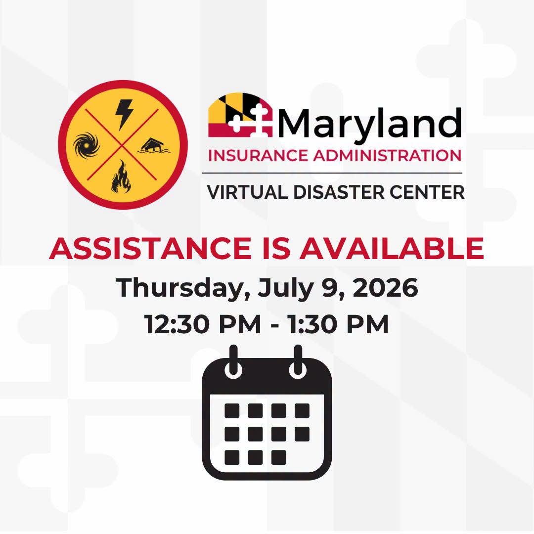 MontgomeryCoMD's tweet photo. The Maryland Insurance Administration is offering free help with insurance-related questions. Join a free Zoom information session tomorrow, July 9, at 12:30 p.m., to learn about available resources and assistance.

https://t.co/uaaYMMT21B https://t.co/wroInwiDGx