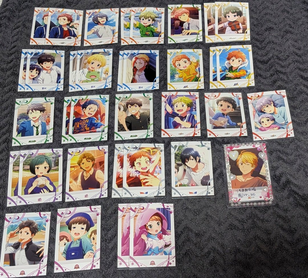 jvr_uc's tweet photo. 【交換】SideM ぱしゃこれ 第10弾

譲▶︎写真の通り
求▶︎類、次郎＞春名、雨彦(春名は類か次郎いずれかと併せた形の交換優先)

検索からどうぞお声掛け下さい。 https://t.co/Qv3LOlfDnK