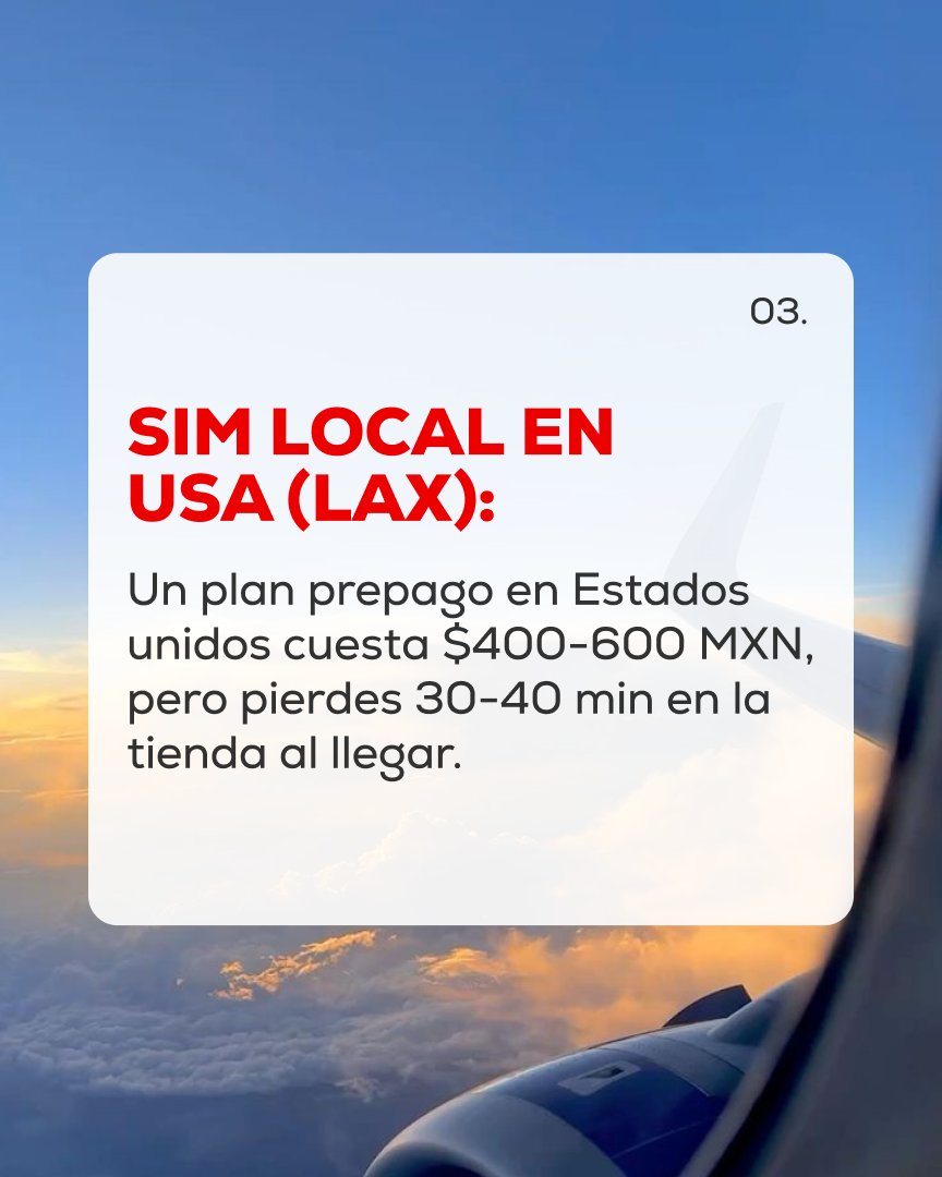 ticket_mx_'s tweet photo. 📱 Viaja conectado desde el primer minuto. Descubre cuándo conviene usar una eSIM o una SIM local y evita gastos innecesarios en roaming✈️
#viajes #eSIM #SIM #internetenviaje #Madrid #LosAngeles #TipsDeViaje https://t.co/03ul4HvVtt