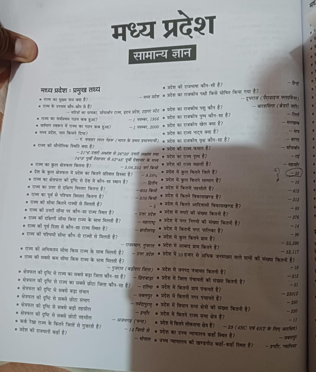 kalar_vikas's tweet photo. @arihantpub  Purchased #MPTET Varg2 Social Science Book2026 for ₹390 Despite being marketed as updated for 2026, it contains outdated and incorrect facts (e.g, MP districts shown as 51 instead of 55) Such errors can mislead aspirants. Kindly issue corrections. @khurpenchh https://t.co/jDwD96nJjK