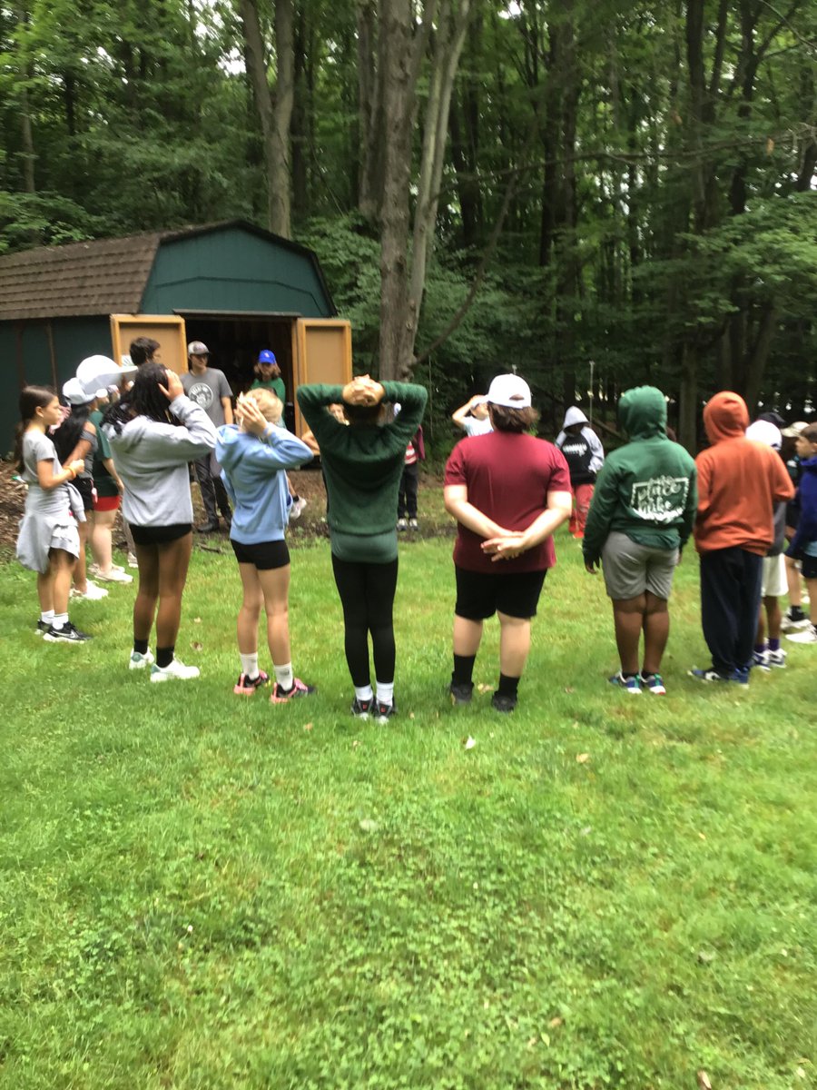 ACSBinghamton's tweet photo. The second Day of the JSfaSW Camp has come and gone! The kids spent most of the day outside in the woods swinging and zip lining, making incredible memories at new heights!!! https://t.co/IQlTgRgIFm
