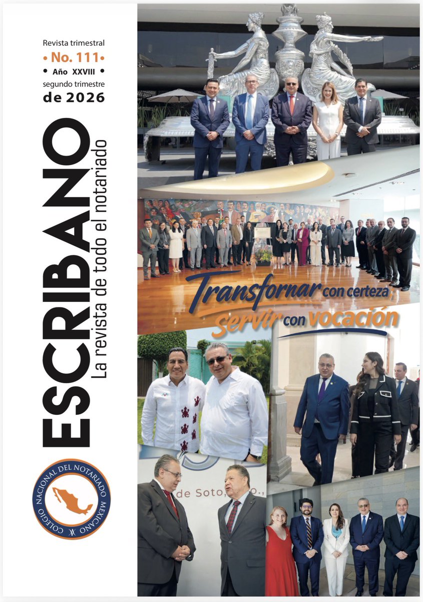 notarioshidalgo's tweet photo. Gracias al @notariadomex por la cobertura al notariado hidalguense en la última edición de la Revista #Escribano 📖

✔️ Celebración del 45 aniversario de nuestro Colegio
✔️ Presencia en las #RutasDeLaTransformación del @gobiernohidalgo 

#ElNotariadoSirviendoAHidalgo 🙌🏻 https://t.co/4Uiox0ks81