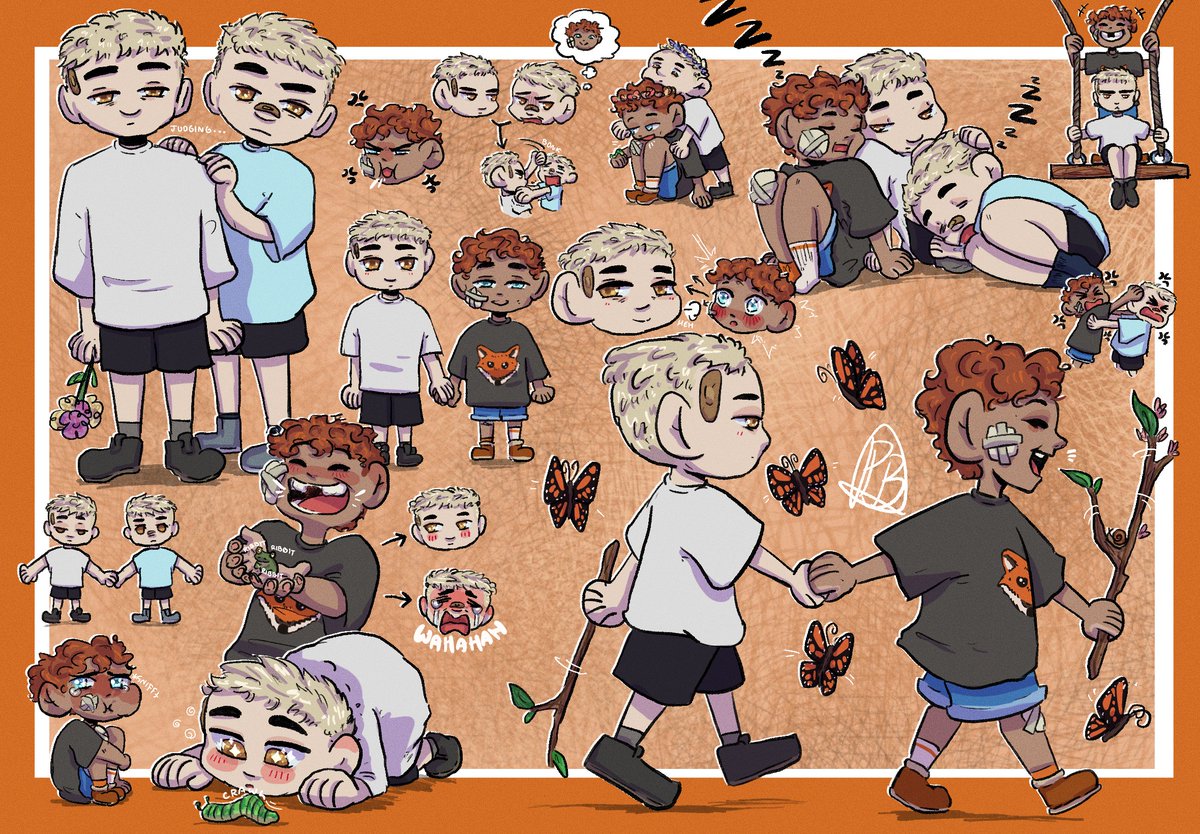 peablesart's tweet photo. my sons if tilda kept both twins and neil went into witness protection as a baby #twinyards #andreil #aftg #allforthegame https://t.co/64MTyIbAMZ