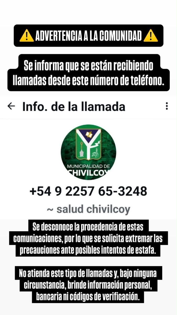 MuniChivilcoy's tweet photo. #ATENCIÓN Vecinos!

@BritosGuillermo https://t.co/lZke1Rk8oL