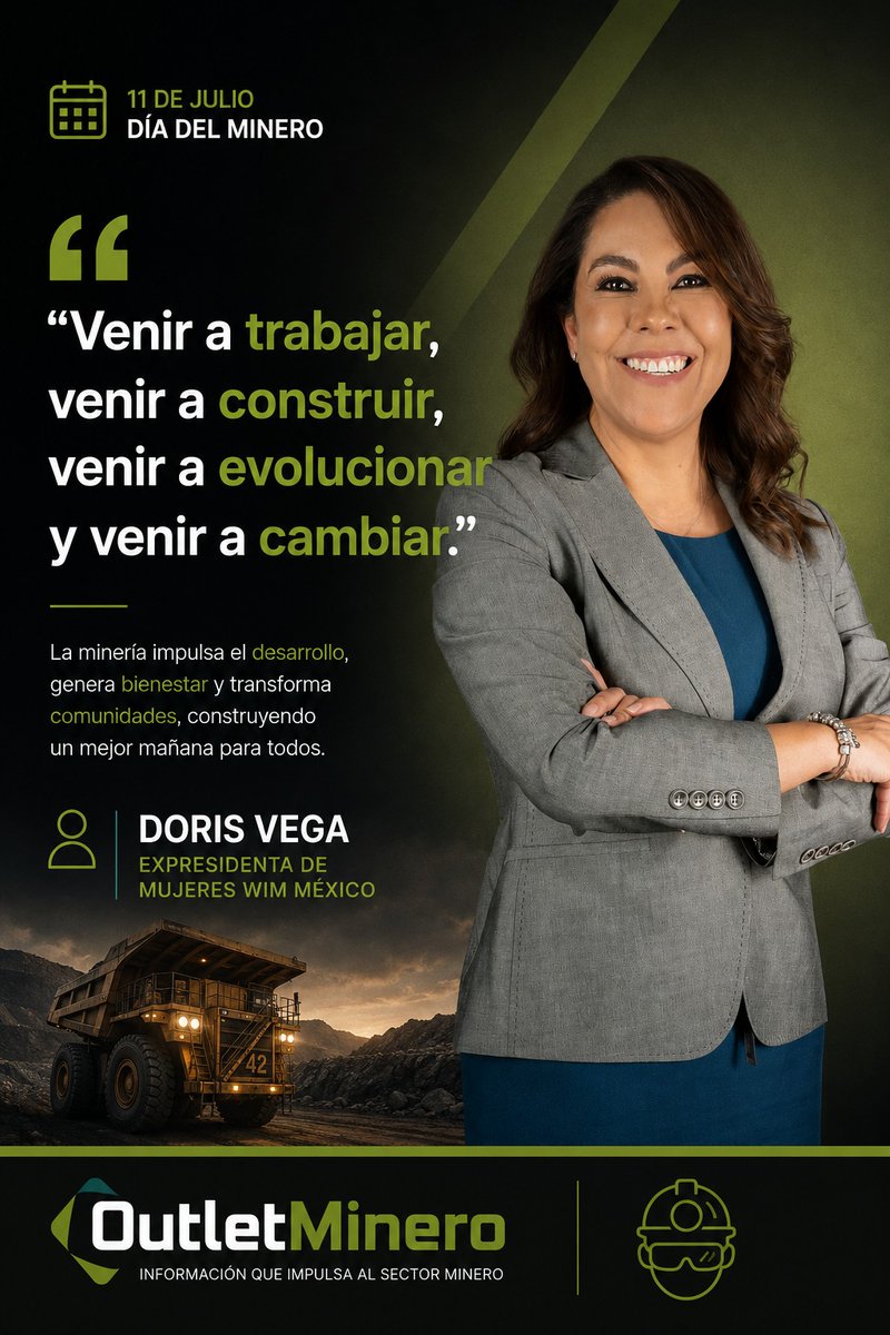 Outletminero's tweet photo. La minería es una industria que transforma realidades, impulsa el desarrollo económico y genera oportunidades para miles de personas y comunidades.

Su evolución se construye todos los días con trabajo, innovación y el compromiso de quienes forman parte del sector.

#DíaDelMinero #Minería #IndustriaMinera #Desarrollo
