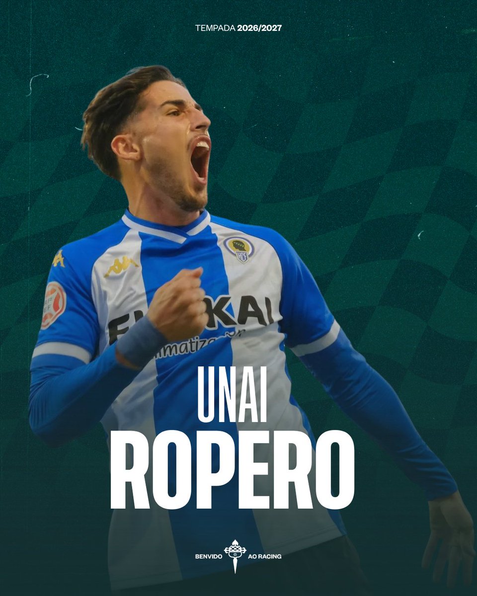 racingferrolsad's tweet photo. OFICIAL | Unai Ropero, calidade e polivalencia para o ataque racinguista

Benvido Unai 💚

📰 https://t.co/qcC9CbXAE1

#SoñarEnGrande