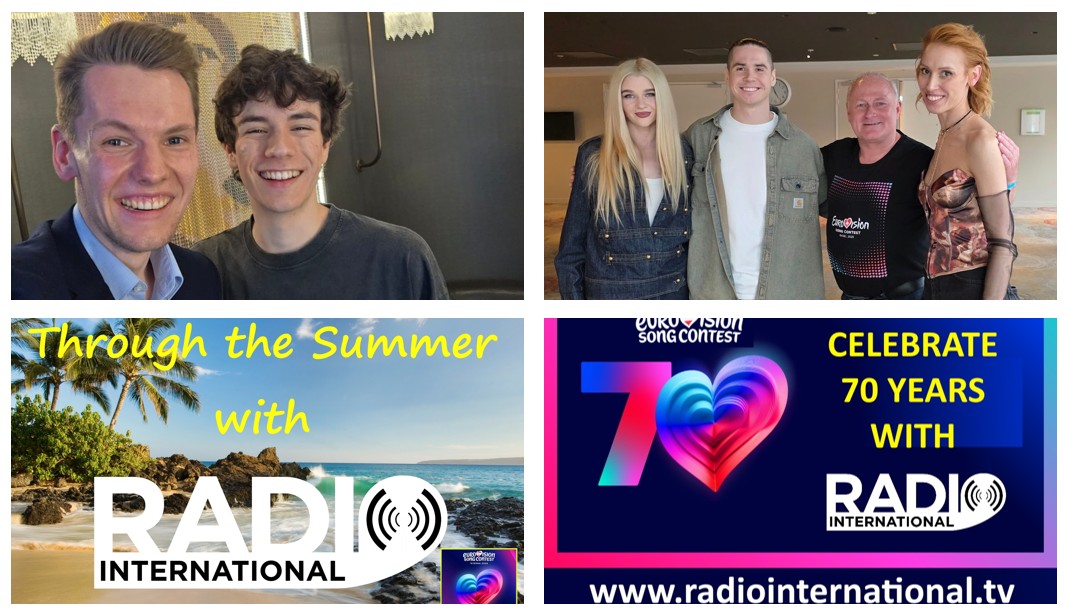 RadioInt's tweet photo. LIVE TONIGHT AT 7pm CET: Radio International, the Ultimate Eurovision Experience - Wed 08 Ju7 2026. Details of the show are on https://t.co/5WBafriuDF Tune in via https://t.co/NPtUHgbn94
#eurovision #esc #world #UnitedByMusic  #Dara #Bangaranga #DanielZizka #Satoshi #interviews https://t.co/i2wwNDKGAA