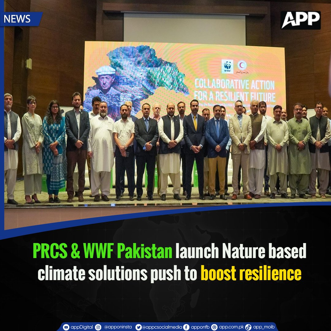 appcsocialmedia's tweet photo. PRCS &amp; WWF Pakistan launch Nature based climate solutions push to boost resilience

More Details; https://t.co/87r2wnnCyN

#PRCS #WWFPakistan #ClimateAction #NatureBasedSolutions #ClimateResilience https://t.co/FQc03wlNZn
