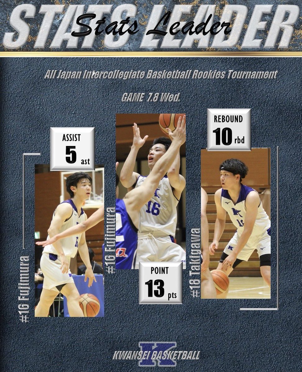 kgbbc_m's tweet photo. 【第4回全日本大学バスケットボール新人戦】

1,2年
関西学院大学vs東海大学

51-98で東海大学が勝利しました。

関東王者を相手に最後まで挑み続けました。全国の舞台で得た経験を必ず次につなげます。たくさんのご声援ありがとうございました。 https://t.co/h5dhb1C3DN