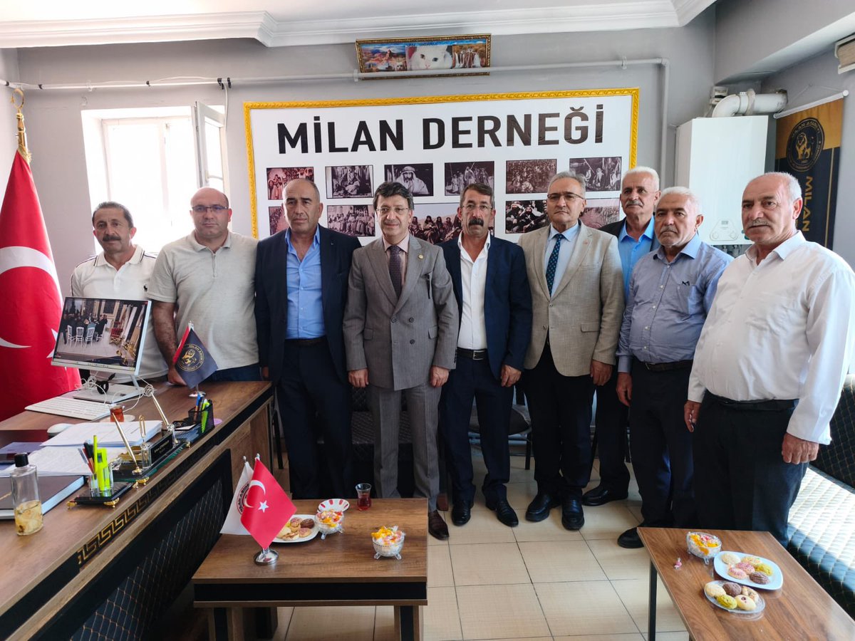 K_Turkmenoglu_V's tweet photo. 📍 Van

Milan Aşireti Derneği’ni ziyaret ederek Dernek Başkanı Sayın Erhan Çimendur  ve kıymetli yönetim kurulu üyeleriyle bir araya geldik.

Birlik, beraberlik ve dayanışma kültürümüzün güçlenmesine katkı sağlayacak istişarelerde bulunduk. Misafirperverlikleri ve samimi ev sahiplikleri dolayısıyla kendilerine teşekkür ediyor, çalışmalarında başarılar diliyorum