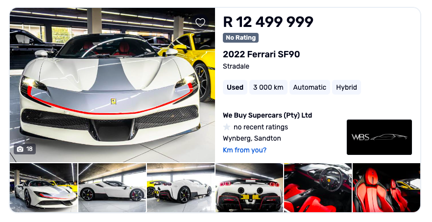 Hi Spec SF90 1st owners are dying to get out of these without most