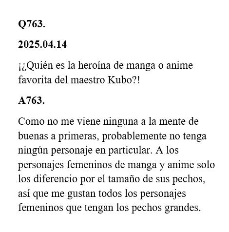 PurpelFais's tweet photo. Sabes que el manga esta destinado a convertirse en un clásico cuando el mangaka hace este tipo de declaraciones. https://t.co/PI6ObgR5Ld