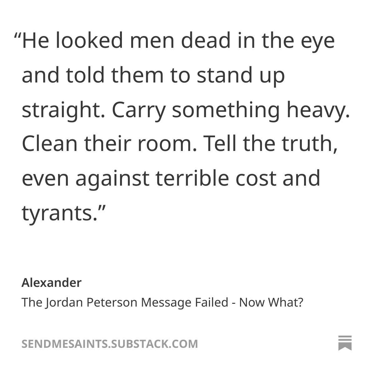 AlexSpeiser's tweet photo. The Jordan Peterson Message Failed - Now What? 
#jordanpeterson #lds #churchofjesuschrist

https://t.co/JPJv11aacl https://t.co/Spx0ne6FuE