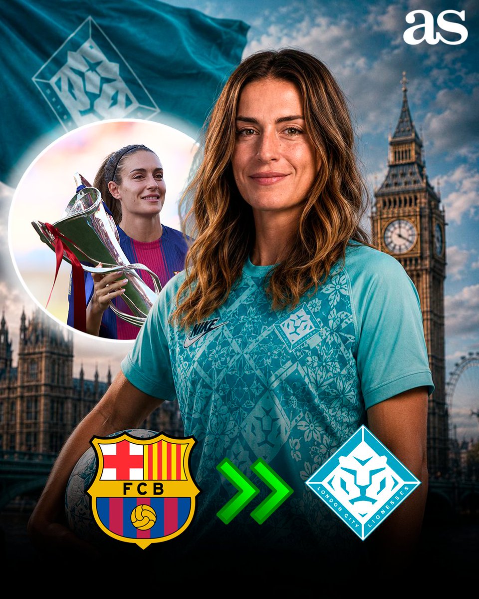 diarioas's tweet photo. 🚨 ¡ES OFICIAL! 

✅ Alexia Putellas ficha por el London City Lionesses https://t.co/f2i3u0Xx4Y