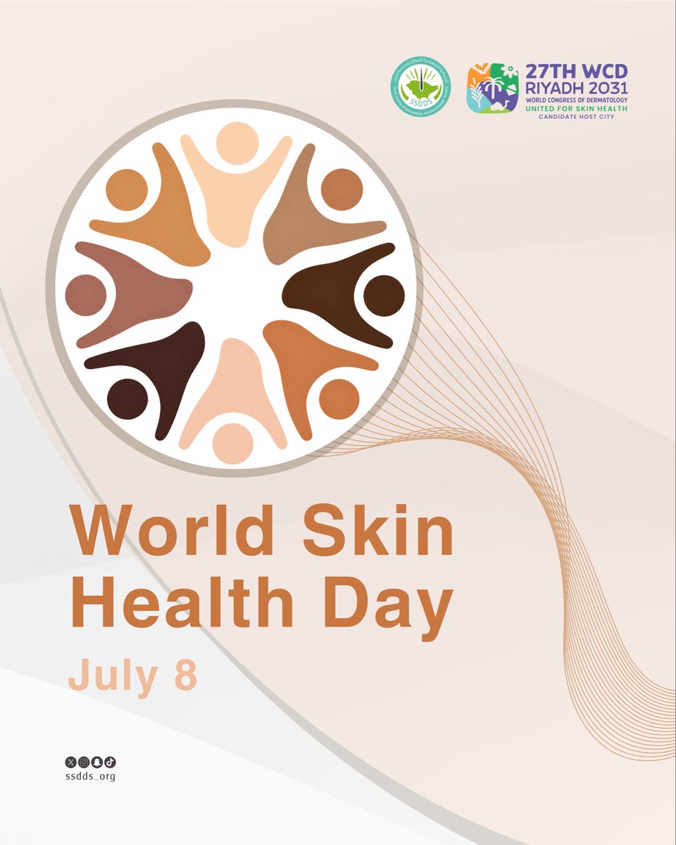 DermClub's tweet photo. Healthy skin is an essential part of overall well-being, and caring for your skin helps protect it at every stage of life.

On World Skin Health Day, let’s raise awareness about the importance of good skincare habits and healthy skin for everyone. 🤎

Learn more through this infographic 🔎
#ssdds_infographic 
#World_Skin_Health_Day 
#الجمعية_السعودية_لأمراض_وجراحة_الجلد 
#اليوم_العالمي_لصحة_الجلد