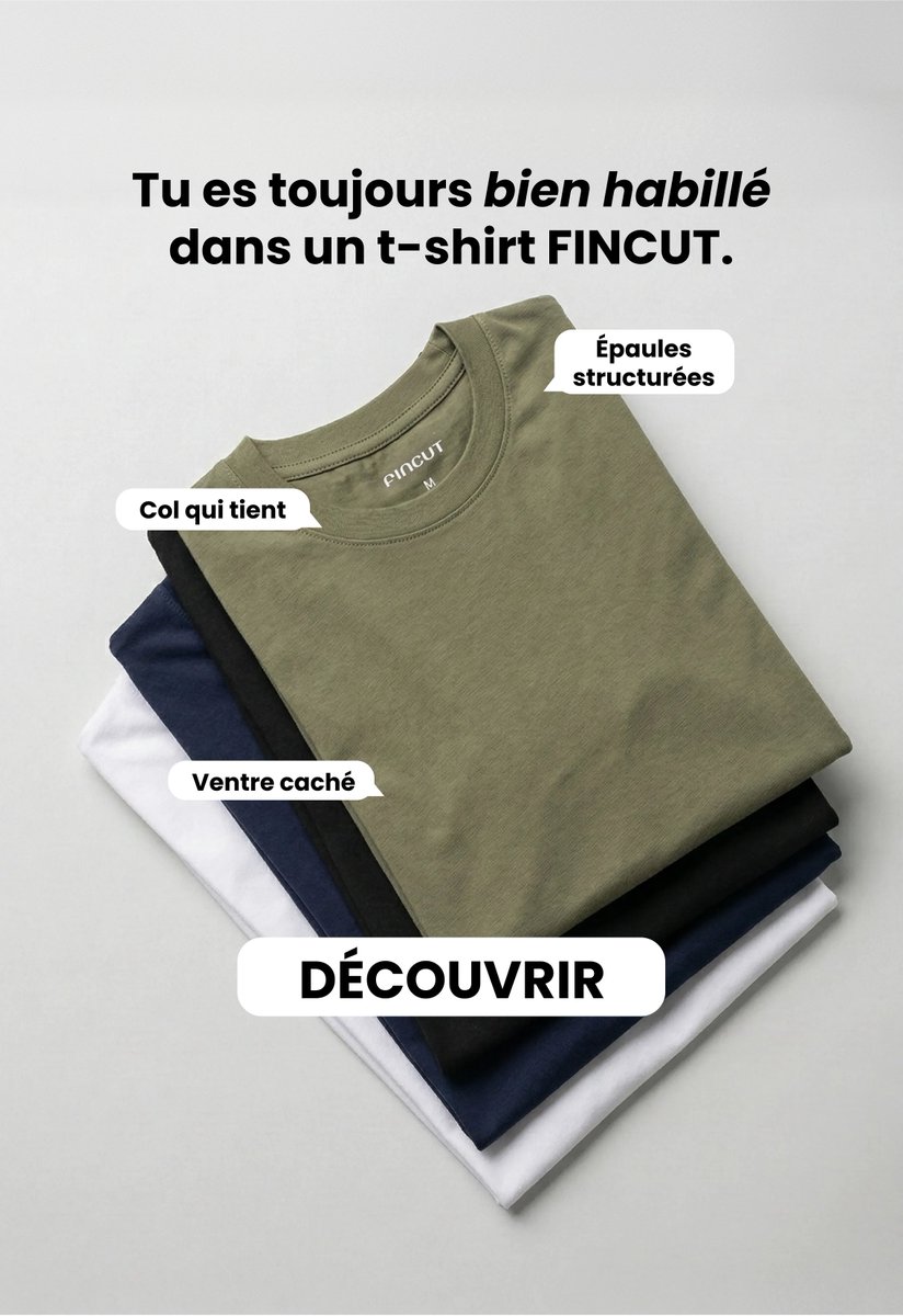 Fincutmen's tweet photo. Découvrez le t-shirt iconique, parfait pour le quotidien

Voici pourquoi :

Met en valeur les bras et les épaules
Offre du confort
Coupe ample au niveau du ventre

👉 30 jours pour tester, satisfait ou remboursé
