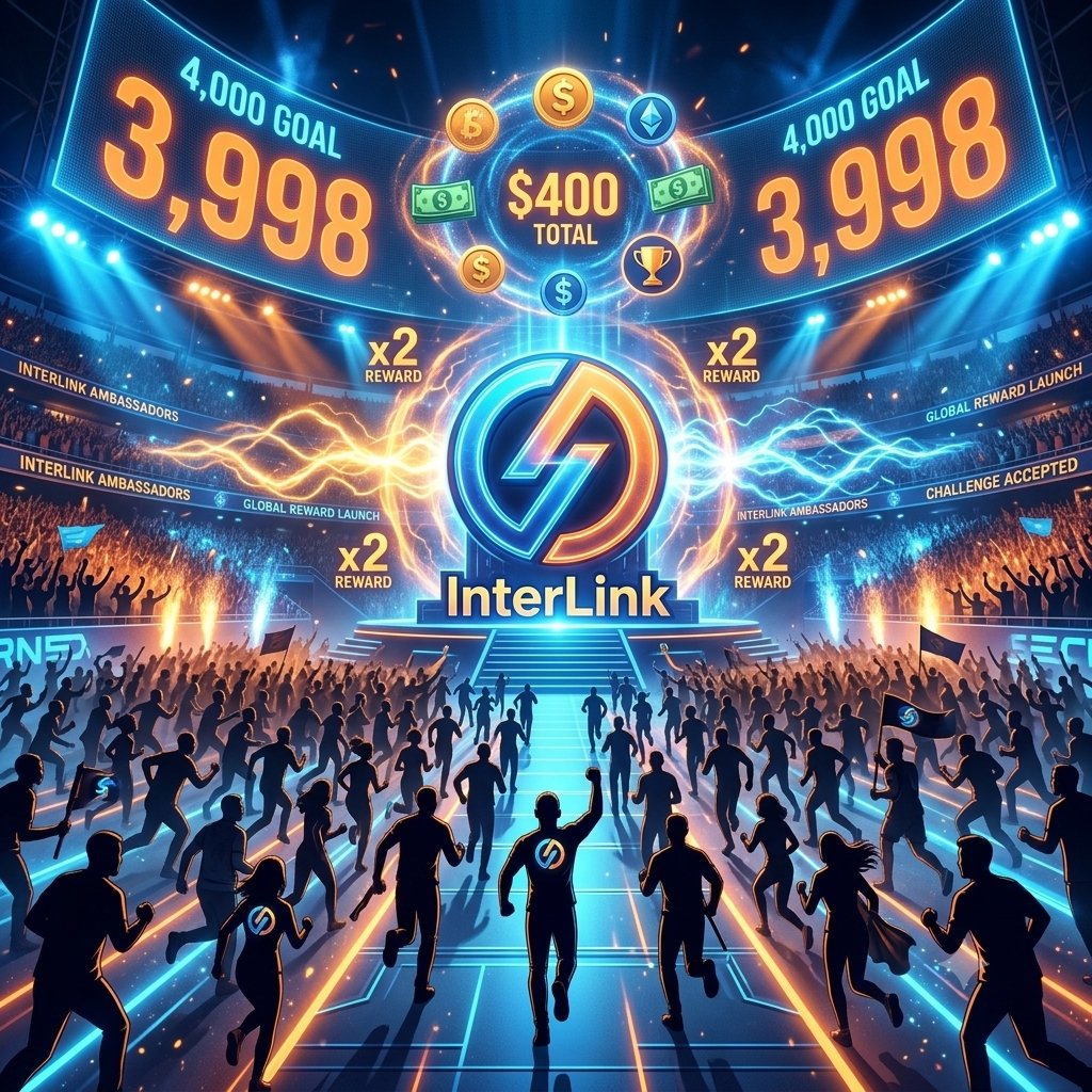 Mafu_man's tweet photo. 4,000 Ambassadors. That's the threshold to unlock double rewards for Daily Task 69. Top contributors earn from a $400 total prize pool across leaderboard, team, and quality content categories.Claim the double. #InterLink #ITLG #ITL #InterLinkSeoulPrivateMainnet https://t.co/XZroNwCVsD