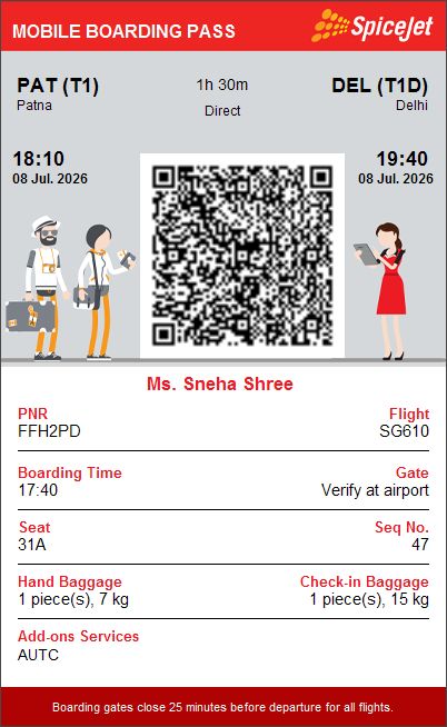 aks4578's tweet photo. Extremely appalling experience with @flyspicejet. Flight SG610 (PNR: FFH2PD) was scheduled for 18:10 and has been pushed to 23:20,traveling with infant, and the complete lack of ground support or basic care is unacceptable. We are being left stranded.  @DGCAIndia #flightdelay https://t.co/QwPNElAGJQ
