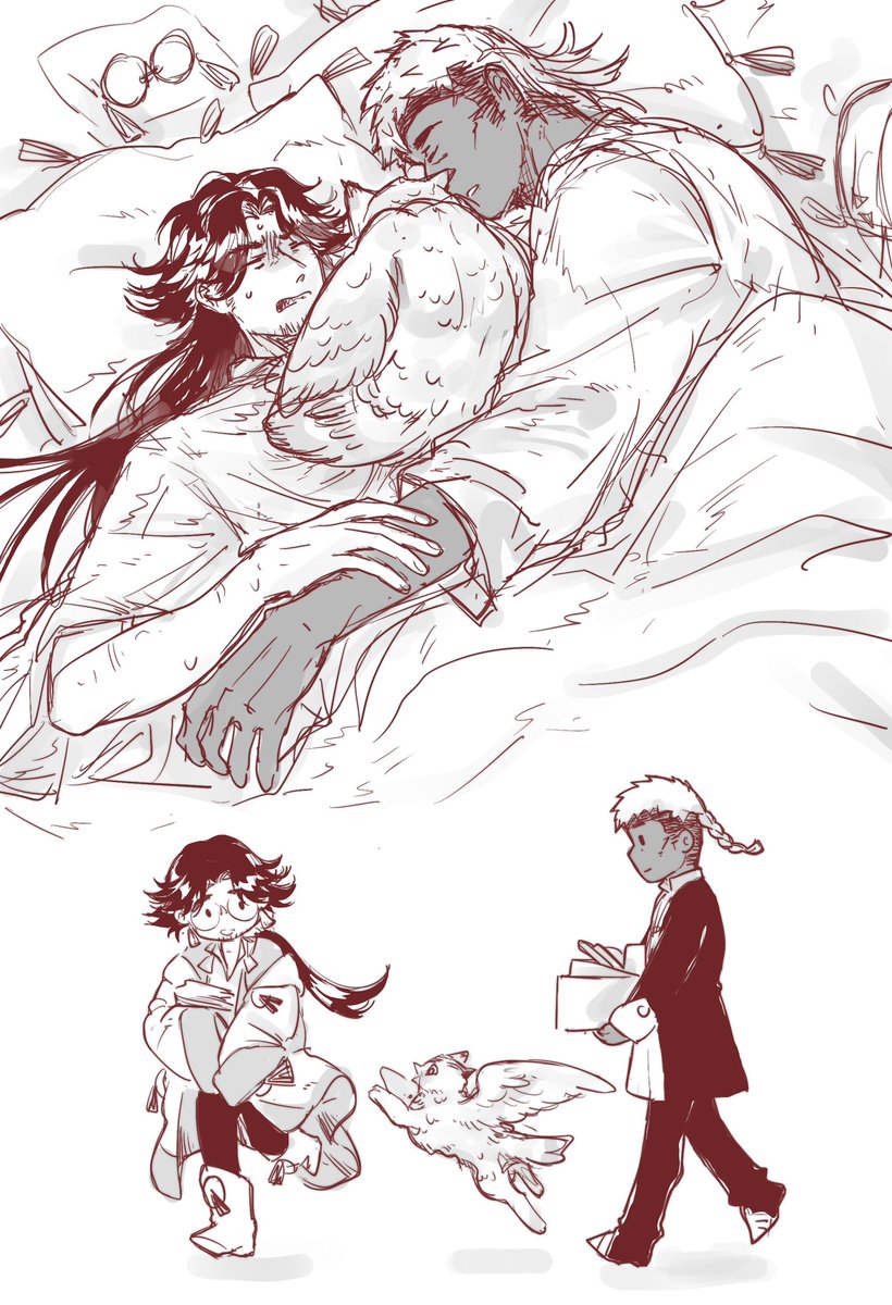 Chalalala15's tweet photo. Domestic doomed yaoi with their cat daughter.

#galga #atwert https://t.co/OGhE2g0eVl