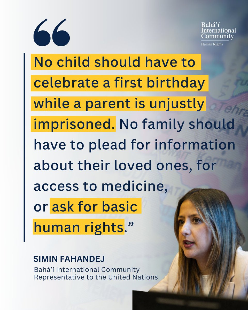 BahaiBIC_Rights's tweet photo. Simin Fahandej, BIC Representative to the United Nations in Geneva, speaks directly on the case of Pejman Zare.

https://t.co/HSt6PpH0Kb https://t.co/KuDGbsYcc7