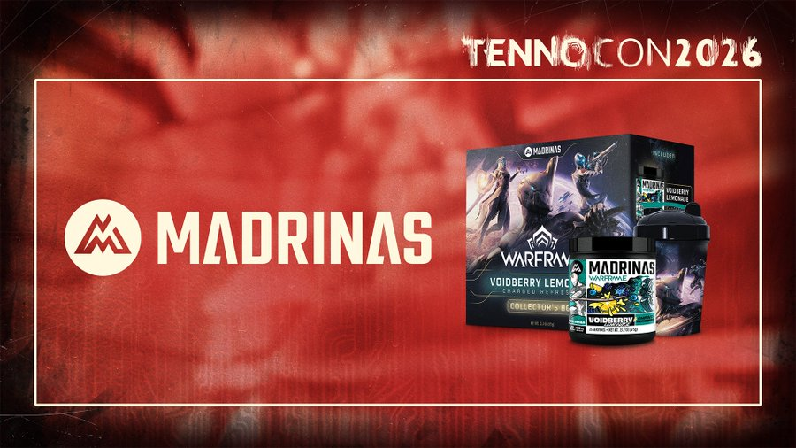 JouerAWarframe's tweet photo. Le Giveaway #Warframe x #Madrinas pour la #TennoCon 2026 a commencé !
Participez jusqu'au 17 juillet pour une chance de gagner une boîte Collector Warframe x Madrinas : https://t.co/Rm2hNnnOIU https://t.co/4Xa7LI8Wsf