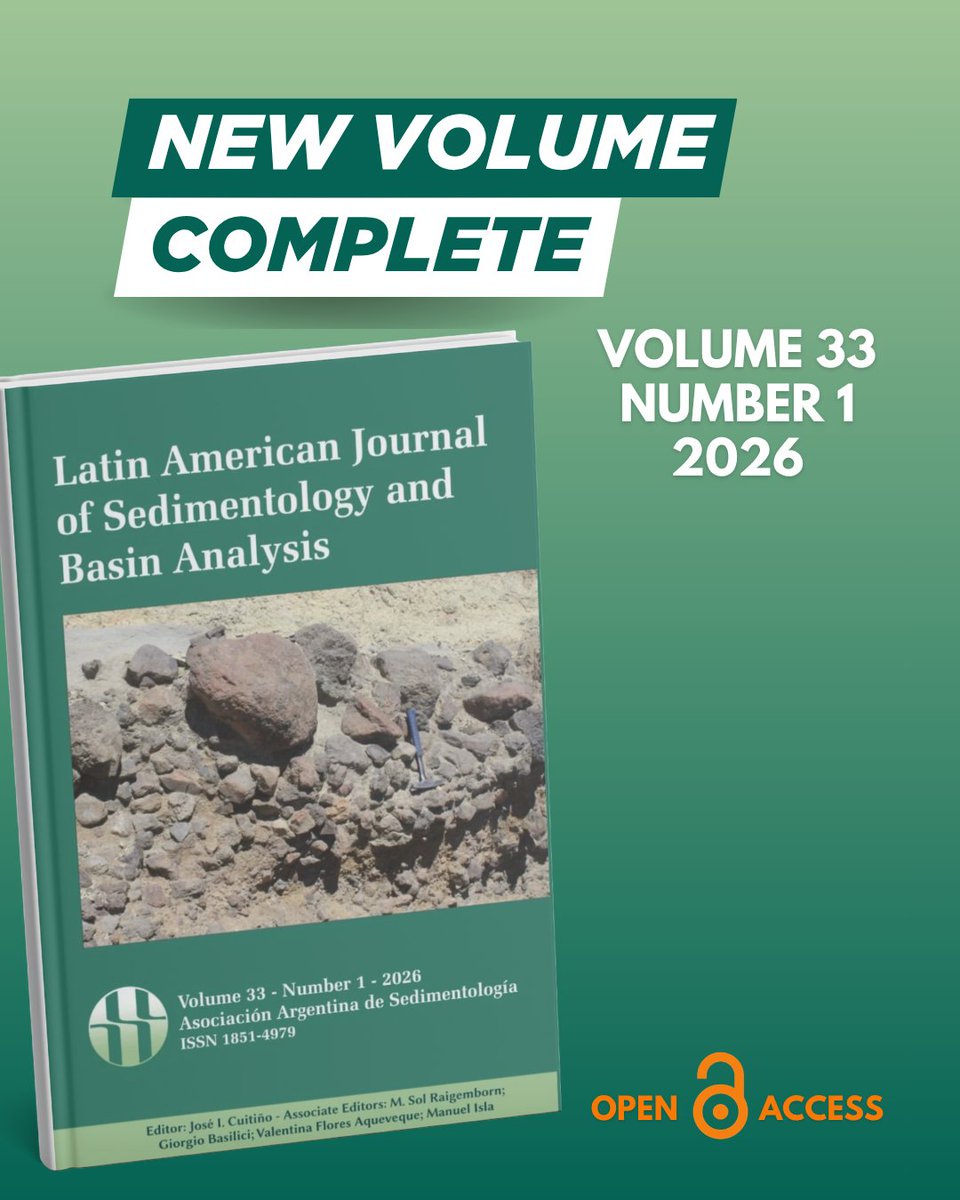 lajsbatw's tweet photo. 📢 New Issue Online!

LAJSBA Vol. 33 No. 1 (2026) is now available!

Featuring new research articles and a tribute to Dr. Luis “Chango” Spalletti.

🔗 Read all articles for free: link in bio. https://t.co/ElMoxjxANj
