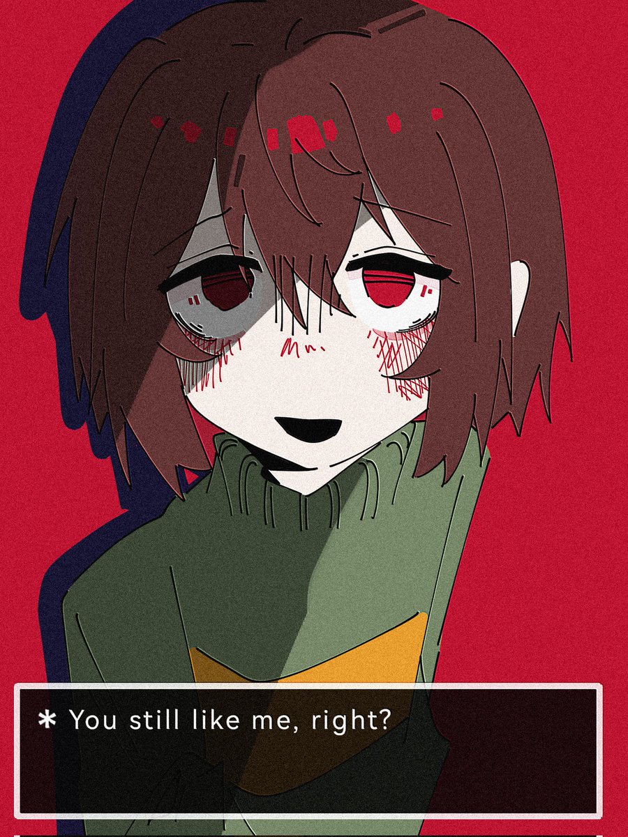 NanRuan681's tweet photo. You still like me, right?
#undertale #chara https://t.co/ui3uK7kkhn
