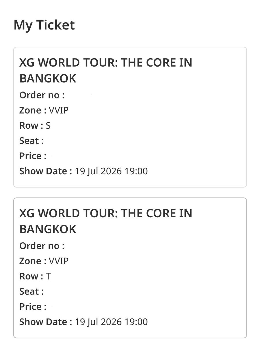 ___ioa's tweet photo. wts / ขาย / ปล่อยบัตร 1 ใบ

Selling XG Thailand VVIP tix x2
Please dm 

I am going as well, can pick up tix at the venue 

#XG_WorldTour_THECORE_BANGKOK #XG_WorldTour_THECORE #ตลาดนัดXG
#XG #ALPHAZ https://t.co/kfr65hRgYy