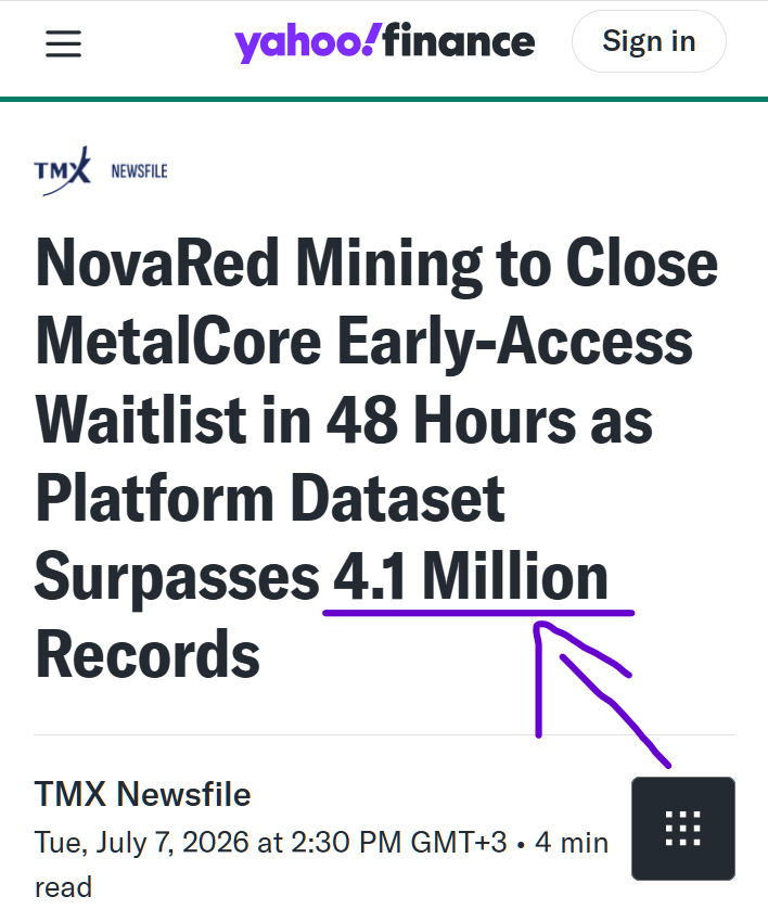 Girlswift65's tweet photo. Alright fam, this is exactly why I keep cash ready for ugly days.

Red day. Blood on the street. Market panic everywhere.

But NovaRed Mining Inc. $NRED just gave us one of the cleaner updates in junior exploration: MetalCore early access nearly maxed out, 920 of 1,000 spots already taken, with only 80 left before the 48-hour close.

That is user demand, not just “AI” buzzword fluff.

I’m here for the chaos, and yes - buy the dip when the market throws quality setups into the fear bucket.

Just a trader with a thought. No guarantees, only research.

$QTEX $IBRX $QQQ