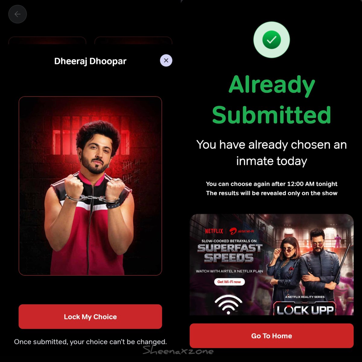kour_manhe37922's tweet photo. Go and lock ur favorite one in airtel app .

@DheerajDhoopar 

Mine toh is done
Now urs turn

#dheerajdhoopar #dhoopians #lockupseason2 #Netflix https://t.co/opwf0KNTzX