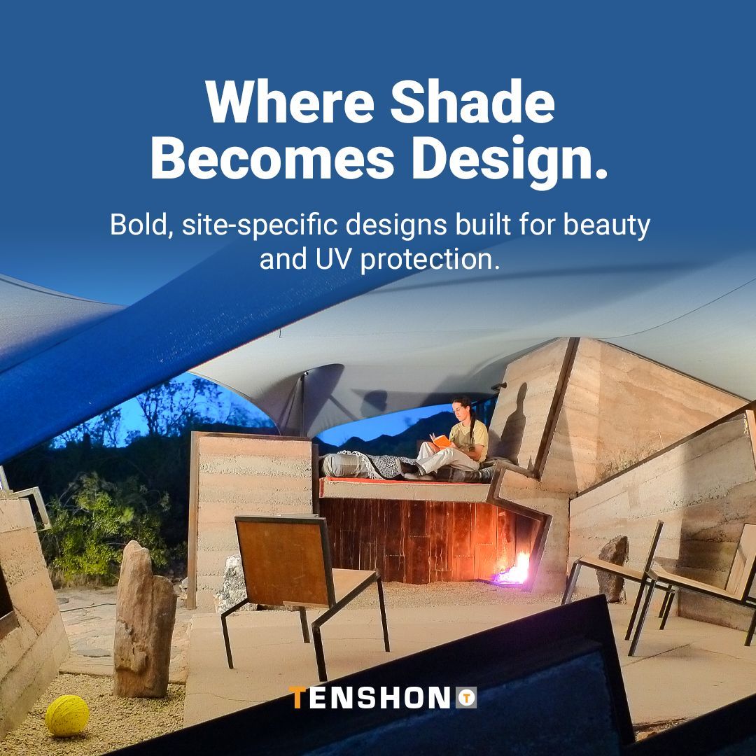 tenshon's tweet photo. Shade doesn't have to be an afterthought. It can be the design.
This custom structure was built to fit its site, both a functional shade solution and an architectural statement.
Start My Project...
https://t.co/hrdynEI0Ks
#TENSHON #ShadeDesign https://t.co/xT4OMwy0Tm