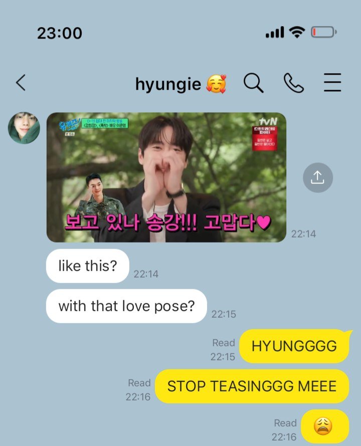 calliogy's tweet photo. #songjun / #junkang two tweets au: songkang's reaction after seeing junyoung say his name. https://t.co/jLCVMyQWEV