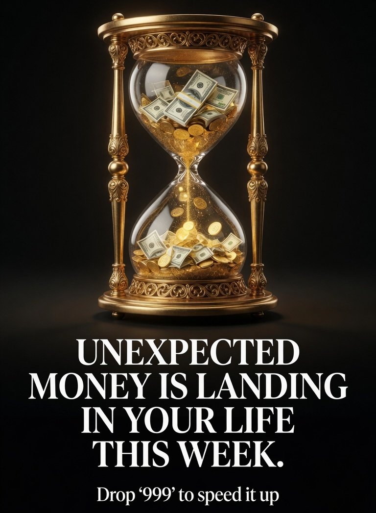 imoneymantra's tweet photo. Before this week ends, unexpected money is going to land in your life.

Mark this post. Screenshot it. Date it. Because what is about to happen will feel like it came from nowhere — but it did not come from nowhere. It came from every affirmation you said when you were tired. Every vision you held when doubt knocked. Every moment you chose to believe before you had any evidence to believe in.

This week, the evidence arrives.

It might look like a refund. A transfer. A bonus. A client. A message you were not expecting. An opportunity that feels too perfectly timed to be random — because it is not random. It is the result of everything you have been building in the invisible before it becomes visible.

Get ready. It is already on its way and the week is not over yet.

Drop '999' to speed it up ⏳
