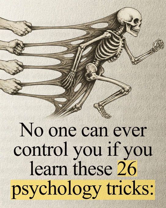 MasterrYourMind's tweet photo. No one can ever control you if you learn these 26 psychology tricks:

- THREAD 🧵 https://t.co/wpkJ8hw9VR