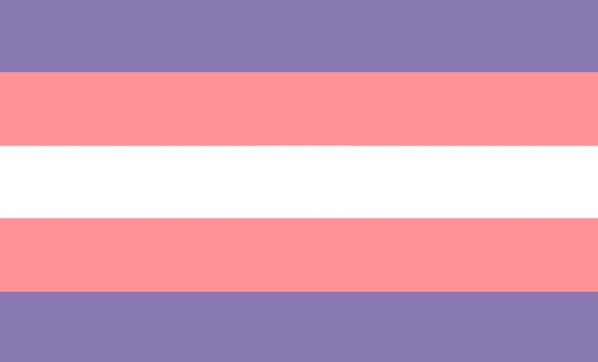 JackGD9's tweet photo. Trans Flag but it uses MewMews color palette https://t.co/MZ46arXCu3