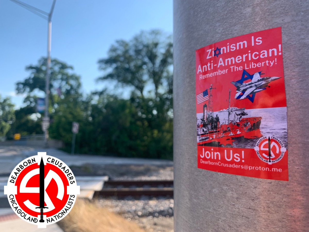 DearbornCruNats's tweet photo. Dearborn Crusaders distributed nationalist material in Aurora, Illinois! ⚡️🗡️

Get Active! Join Us!
DearbornCrusaders@proton.me https://t.co/GKgdWT1xzD