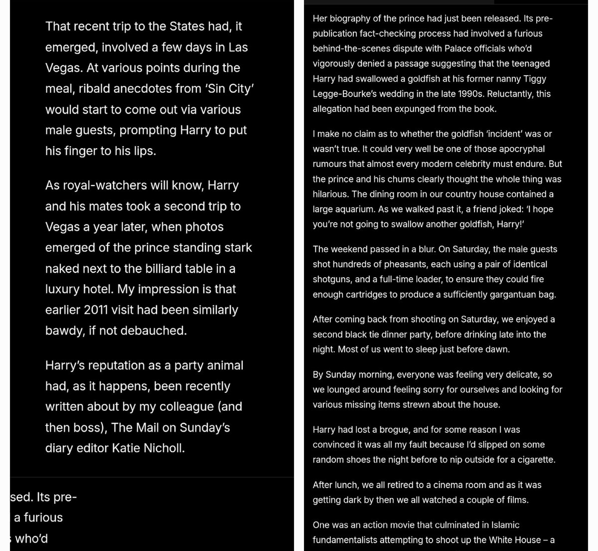 tbatde_tb's tweet photo. Article by Charlotte Griffiths ( G-string) the DM journalist who proved Harry committed perjury in court. https://t.co/XIARWZITad
