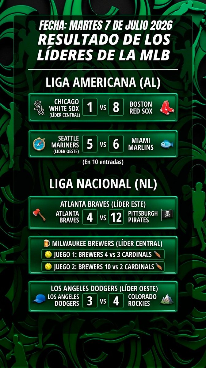 edwinspot's tweet photo. 🔥 ¡Los líderes de la MLB caen! Mira los impactantes resultados de béisbol de ayer. ¿Sigue tu equipo en la cima? Comenta abajo. 👇⚾ https://t.co/p0ZMVZofcp