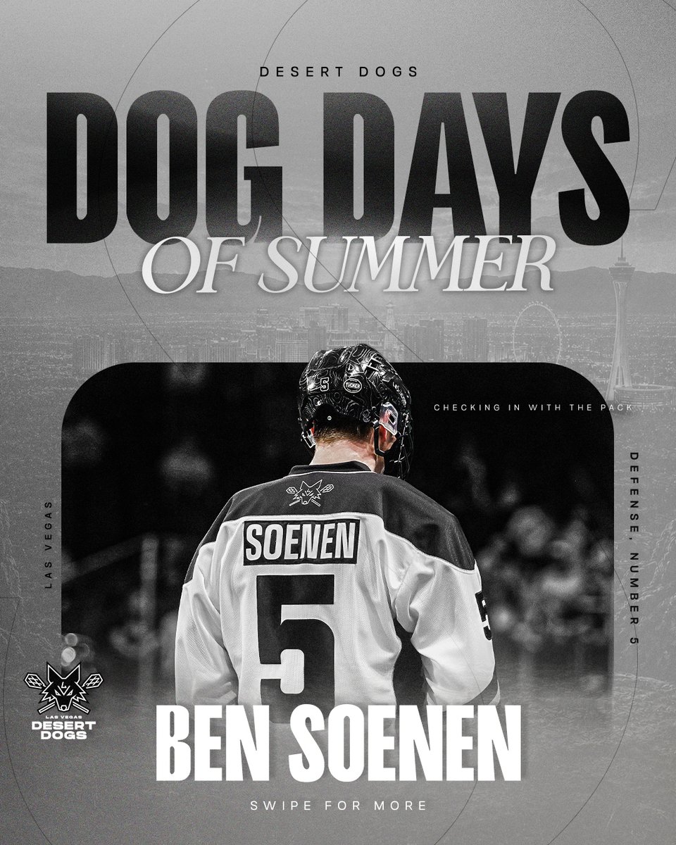vegasdesertdogs's tweet photo. 🐾☀️ Dog Days of Summer ☀️🐾

Ben Soenen has been staying busy this offseason, playing in the @wlalacrosse and spending time with his family, and his dog! https://t.co/Tqjnw1lz23