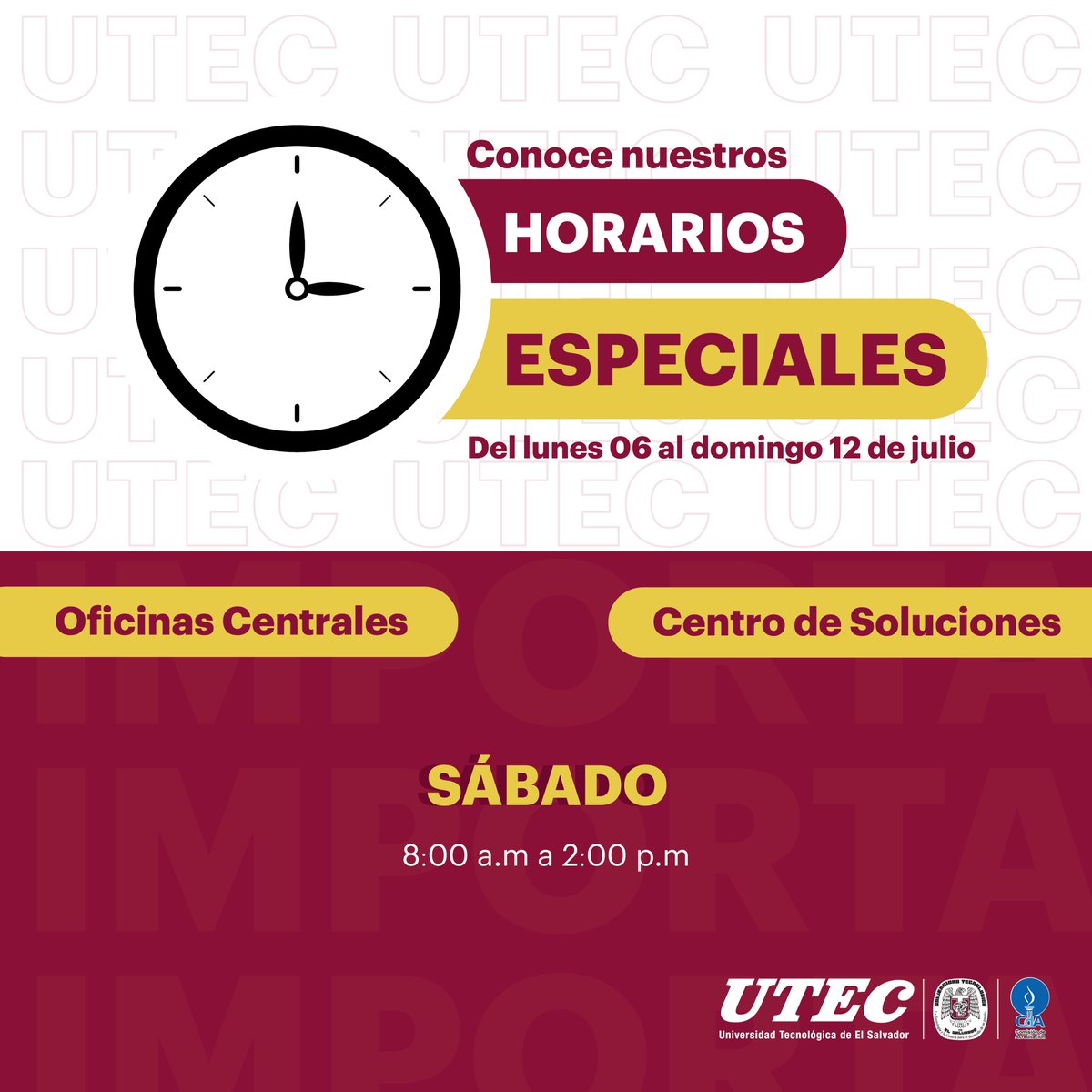 nvoingresoutec's tweet photo. Porque lo das todo mereces llegar lejos, inscríbete al ciclo 02-2026; compartimos nuestros horarios para que puedes comenzar tu proceso de matrícula. https://t.co/AvNMhxiF7h