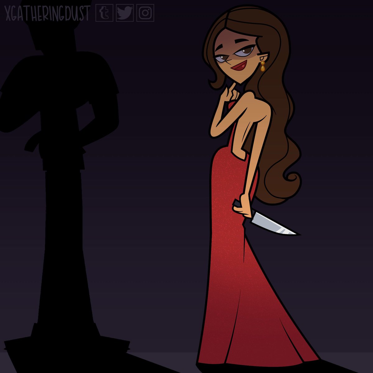 xgatheringdust's tweet photo. did you guys see her in the newest episode it was really cool her costume as miss scarlett was so pretty #rrtwt #RealityResort https://t.co/ParAol4Auc