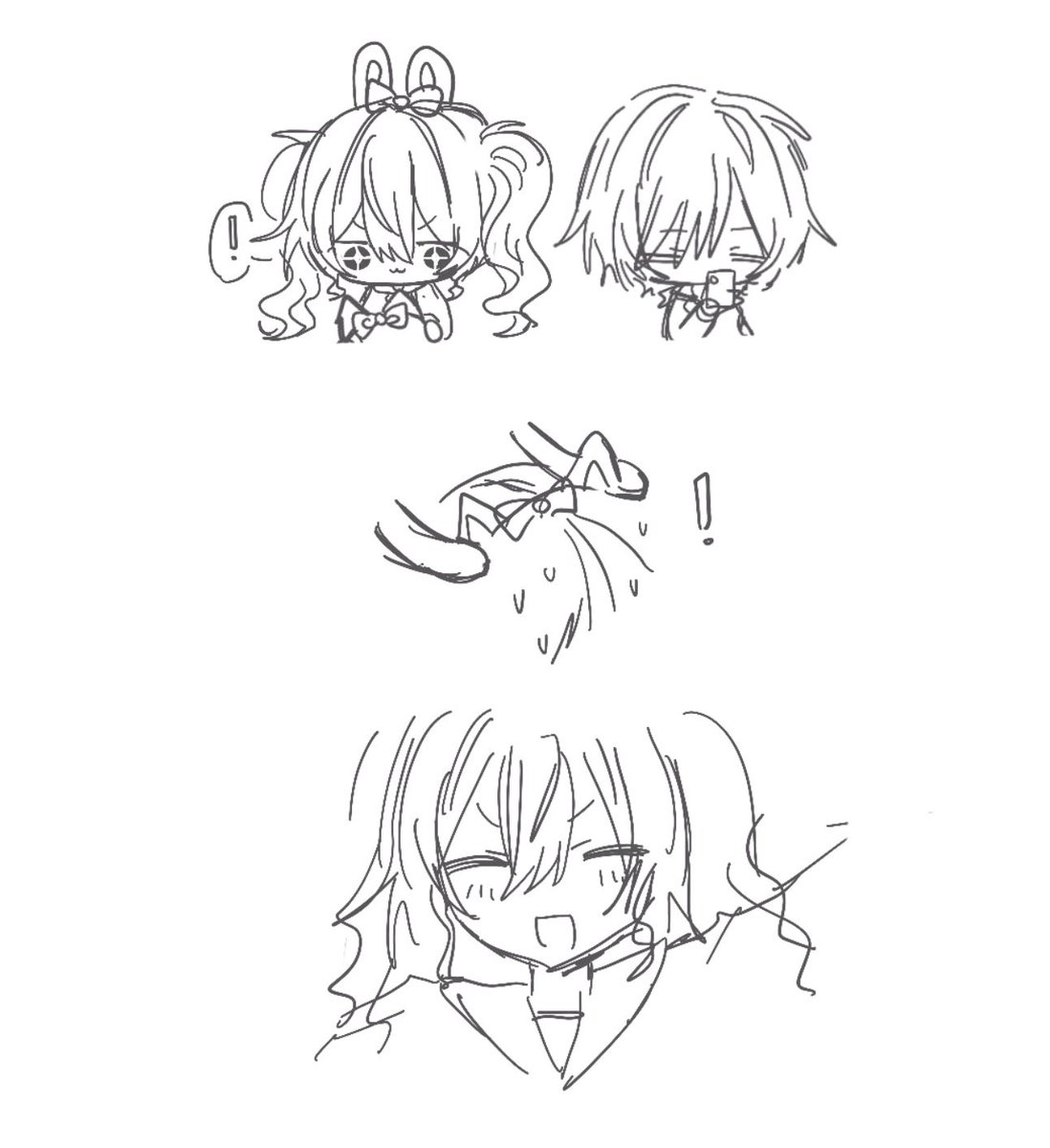 nunoomei's tweet photo. #しほさき another commission from my friend!! bunny saki and wolf shiho ... 🥺 https://t.co/iosW8ZMzzv
