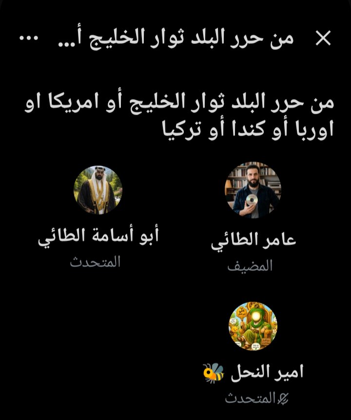 OmarIbrahim1212's tweet photo. هذه مساحة ستتحول إلى نشر الكذب والنفاق والتدليس وربما قذف أعراض بين اللحظة والأخرى ، من يريد الاجتماع معهم ليلتحق بمساحتهم https://t.co/2V75MY4TrO