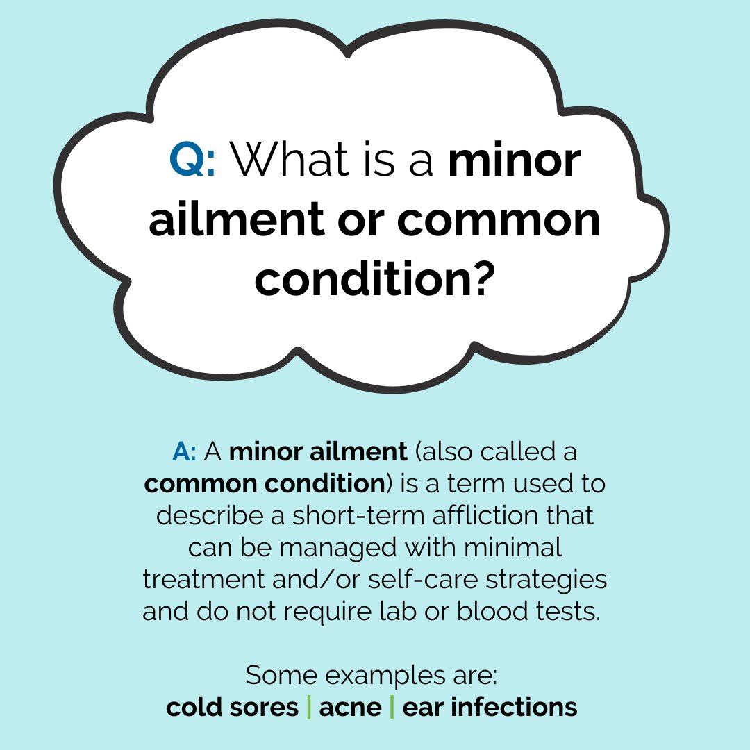 PharmacyNS's tweet photo. Pharmacists can assess and prescribe treatment for a variety of common minor ailments, and other everyday health concerns. Find an appointment at https://t.co/NF6OMDB57b https://t.co/VJQY2624iL