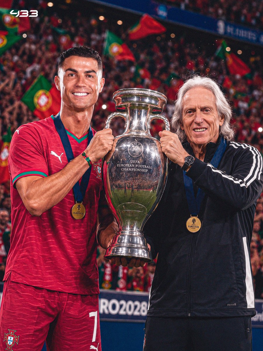 TimelineCR7's tweet photo. 🇵🇹 UEFA Nations League 2027 and EURO 2028 with Jorge Jesus? 👀 https://t.co/1Ojcpve3pA