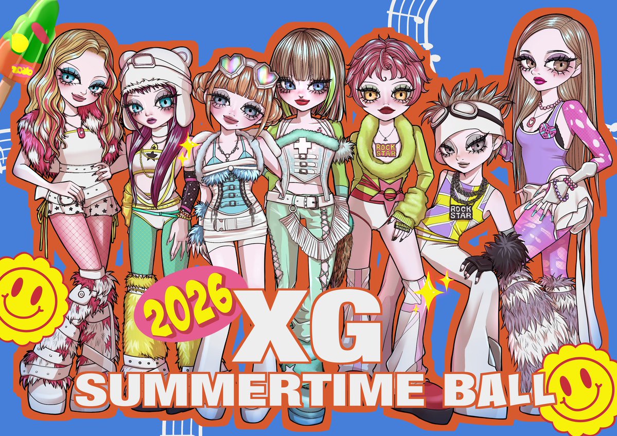 _xJessyx__'s tweet photo. 完成〜🍦🍒✨
衣装もXGも全部可愛くて描いてて楽しかったです
Flowers配信してほしいな

#xg_capitalstb2026  #XG_fanart #XG https://t.co/0fX86A25O1