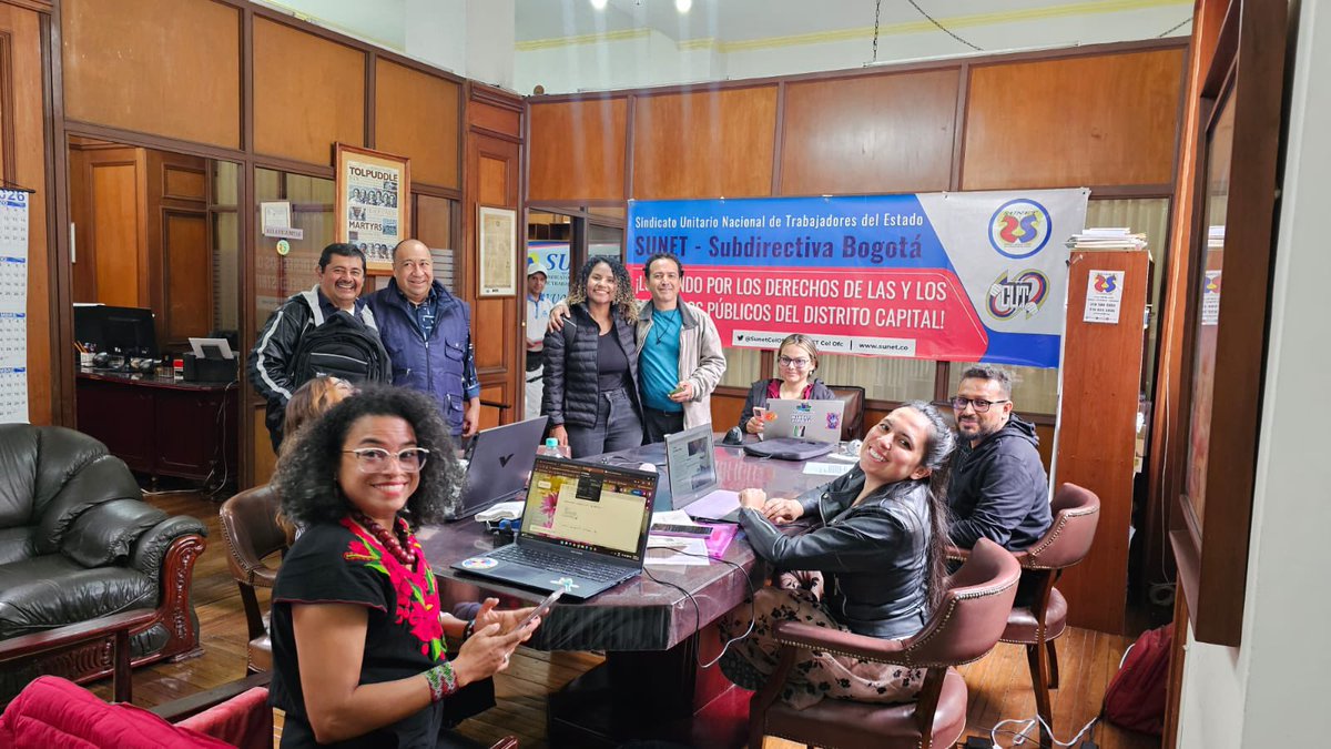 SUNETBogota's tweet photo. Iniciamos tutelatón a @DapreCol, @DAFP_COLOMBIA, @MintrabajoCol, @DNP_Colombia, @AgenciaDefensaJ, @MinHacienda por la incertidumbre laboral, no pago de salarios, seguridad social y primas de empleados públicos de @MinIgualdad_Col

#SUNETSuSindicatoEstatal https://t.co/okV7UA6clY
