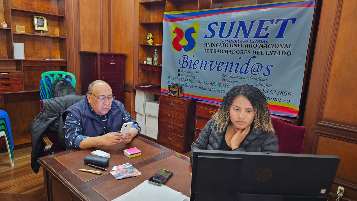 SUNETBogota's tweet photo. Iniciamos tutelatón a @DapreCol, @DAFP_COLOMBIA, @MintrabajoCol, @DNP_Colombia, @AgenciaDefensaJ, @MinHacienda por la incertidumbre laboral, no pago de salarios, seguridad social y primas de empleados públicos de @MinIgualdad_Col

#SUNETSuSindicatoEstatal https://t.co/okV7UA6clY