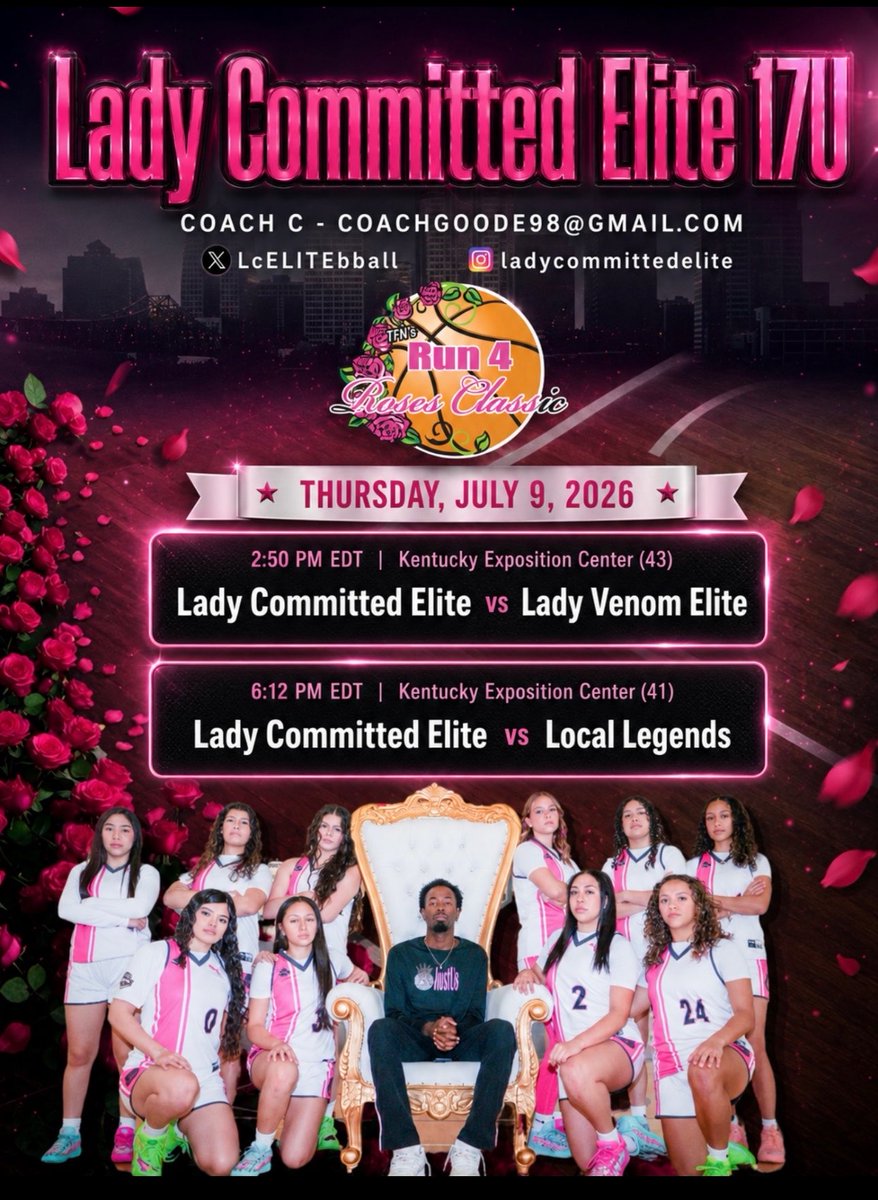 realcoachc4's tweet photo. College coaches !! We are in Kentucky for Run 4 Roses Classic ! A great group of young ladies you’ll love !! Come check us out ! @LcELITEbball https://t.co/cc1D90JzLi